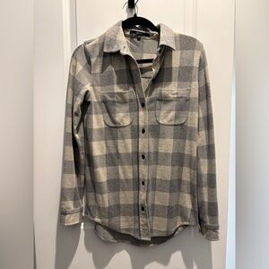 Quince Plaid Women’s Stretch Fleece Shirt XS